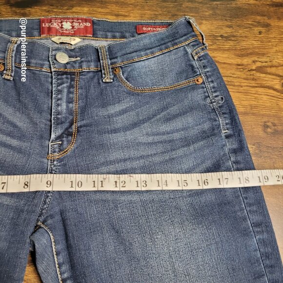 Lucky Brand Jeans 8 Sofie Skinny Ankle Mid Rise Medium Dark Wash Stretch Denim - Picture 8 of 13